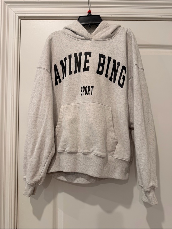 Anine Bing Tops - Anine Bing Sport light gray hoodie
